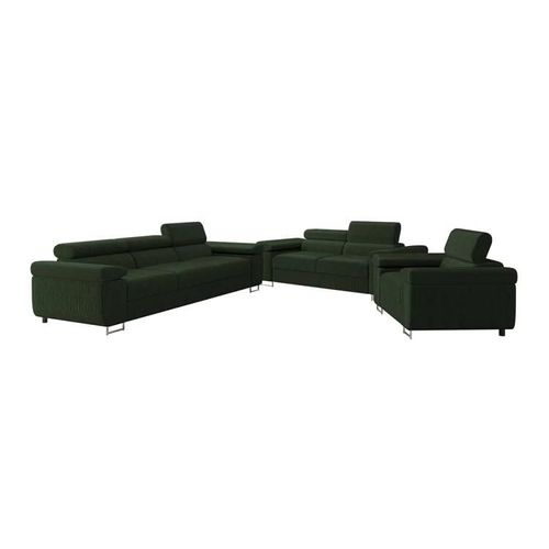 Ensemble De Canapés Comfivo Eliferu 107, Fonction De Couchage, Vert