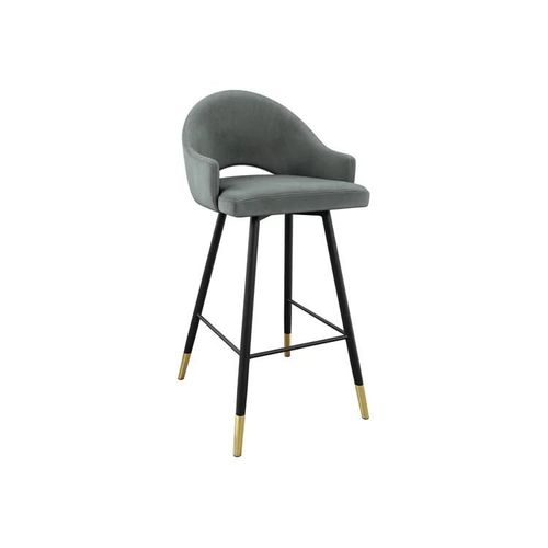 Chaise De Bar Jackson 103, Tapisserie, Métallique, 103x50x54cm