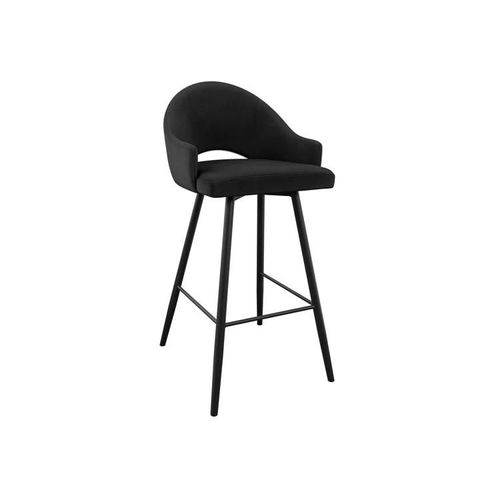 Chaise De Bar Jackson 103, Tapisserie, Métallique, 103x50x54cm