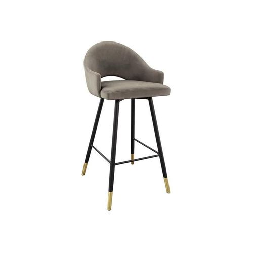 Chaise De Bar Jackson 103, Tapisserie, Métallique, 103x50x54cm