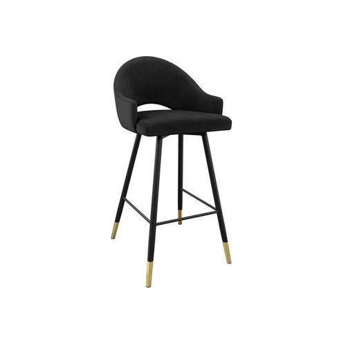 Chaise De Bar Jackson 103, Tapisserie, Métallique, 103x50x54cm