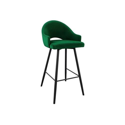 Chaise De Bar Jackson 103, Tapisserie, Métallique, 103x50x54cm