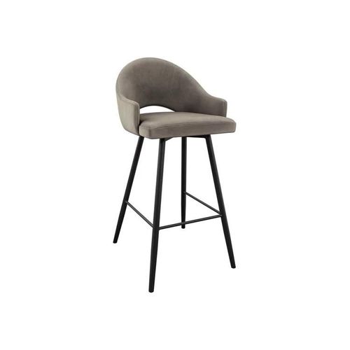 Chaise De Bar Jackson 103, Tapisserie, Métallique, 103x50x54cm