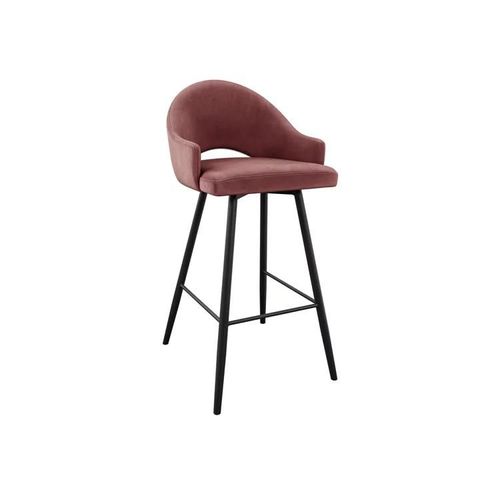 Chaise De Bar Jackson 103, Tapisserie, Métallique, 103x50x54cm