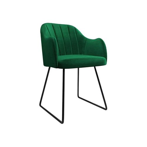 Chaise Comfivo 102, Tapisserie, Métallique, 78x46x56cm