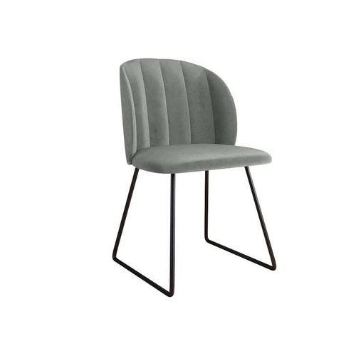 Chaise Comfivo 101, Tapisserie, Métallique, 80x52x58cm