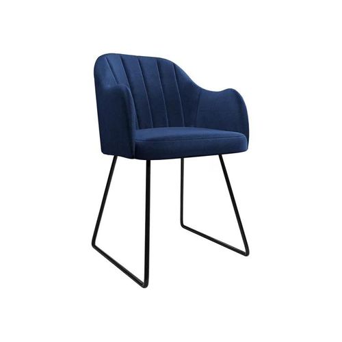 Chaise Comfivo 102, Tapisserie, Métallique, 78x46x56cm