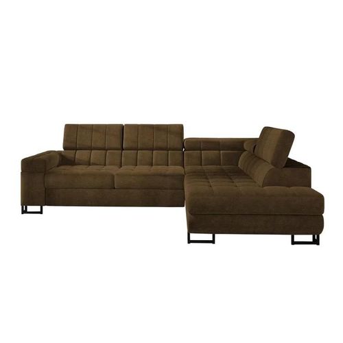 Canapé D'angle Comfivo 232, Marron, Fonction De Couchage, 271x203x71cm
