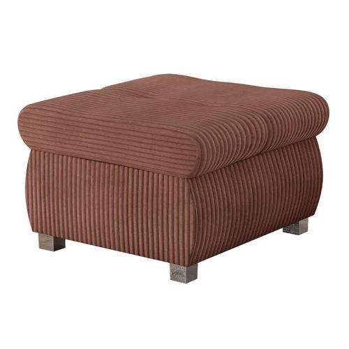 Pouf Comfivo 122, Rose, Tapisserie, 39x60x60cm