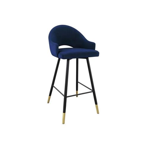Chaise De Bar Jackson 103, Tapisserie, Métallique, 103x50x54cm