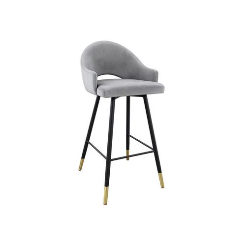 Chaise De Bar Jackson 103, Tapisserie, Métallique, 103x50x54cm