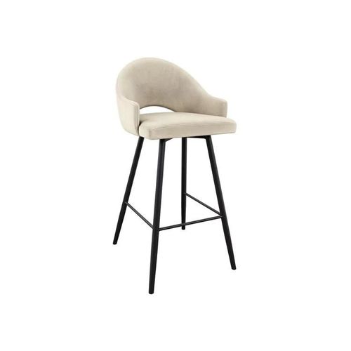 Chaise De Bar Jackson 103, Tapisserie, Métallique, 103x50x54cm