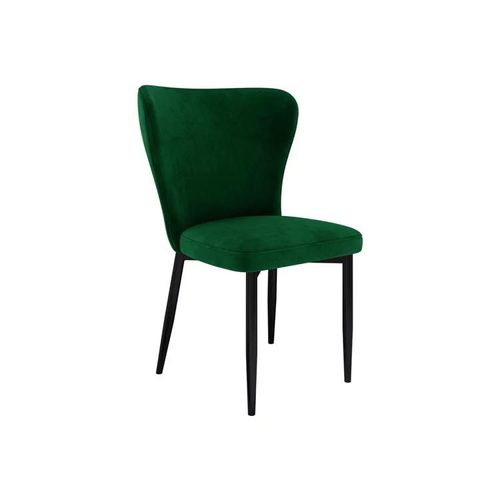 Chaise Jackson 105, Tapisserie, Métallique, Bois, 90x56x63cm