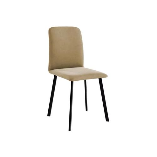 Chaise Edmond 115, Tapisserie, Métallique, 91x48x55cm