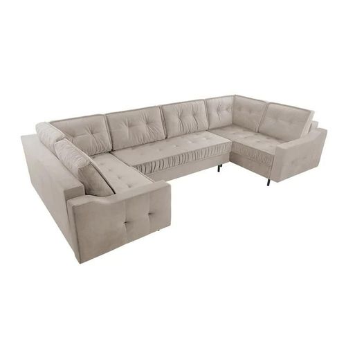 Canapé D'angle Kingsport 114, Brun Clair, Fonction De Couchage