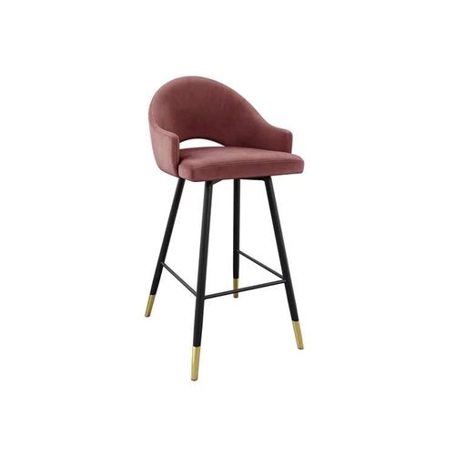 Chaise De Bar Jackson 103, Tapisserie, Métallique, 103x50x54cm