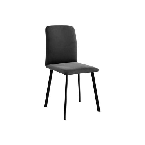 Chaise Edmond 115, Tapisserie, Métallique, 91x48x55cm