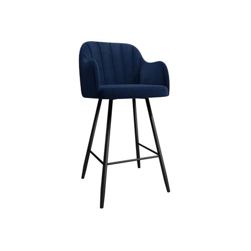 Chaise De Bar Comfivo 103, Tapisserie, Métallique, 105x42x56cm