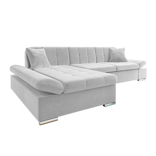 Canapé D'angle Comfivo 219, Gris, Fonction De Couchage, 278x161x76cm