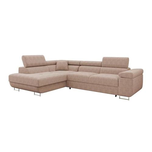Canapé D'angle Comfivo Eliferu 100, Rose, Fonction De Couchage