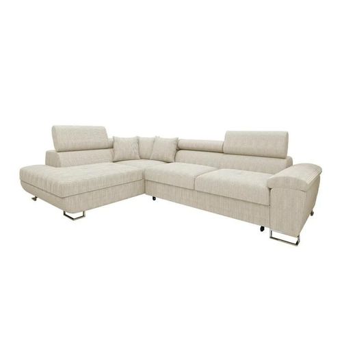 Canapé D'angle Comfivo 139, Brun Clair, Fonction De Couchage