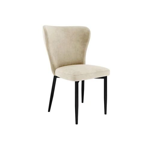 Chaise Jackson 105, Tapisserie, Métallique, Bois, 90x56x63cm