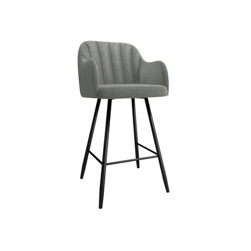 Chaise De Bar Comfivo 103, Tapisserie, Métallique, 105x42x56cm
