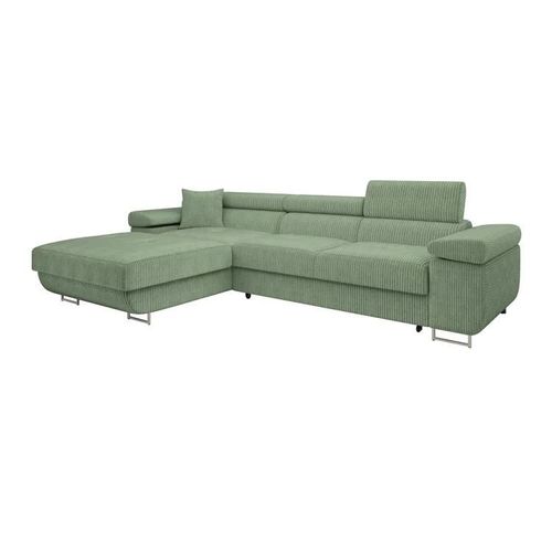 Canapé D'angle Comfivo Eliferu 102, Vert, Fonction De Couchage