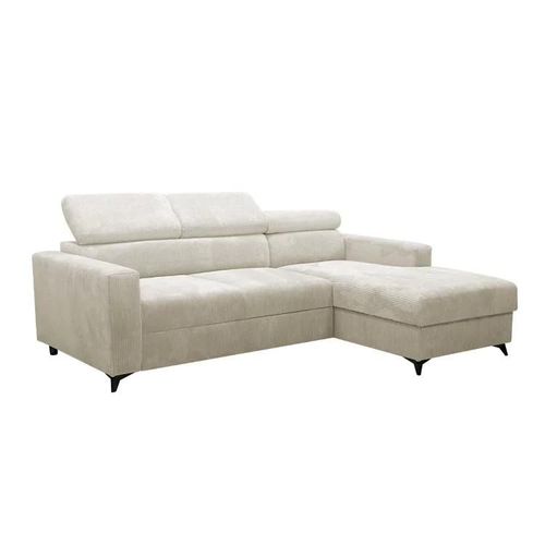 Canapé D'angle Columbus 191, Brun Clair, Fonction De Couchage