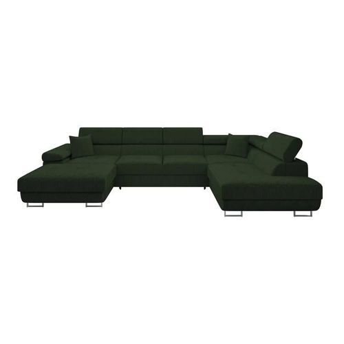 Canapé D'angle Comfivo Eliferu 103, Vert, Fonction De Couchage