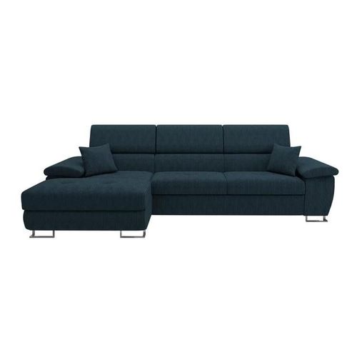 Canapé D'angle Comfivo 137, Bleu, Fonction De Couchage, 275x170x71cm