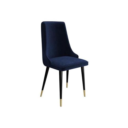 Chaise Jackson 106, Tapisserie, Métallique, Bois, 91x48x55cm