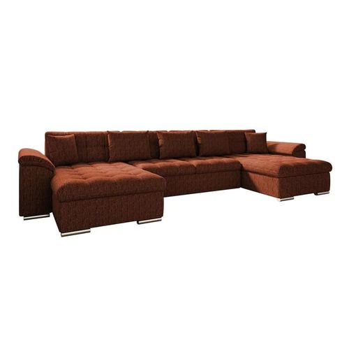 Canapé D'angle Comfivo 359, Marron, Fonction De Couchage, 375x155x76cm