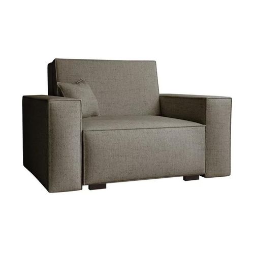 Fauteuil Columbus 195, Brun Clair, Tapisserie, 85x123x98cm