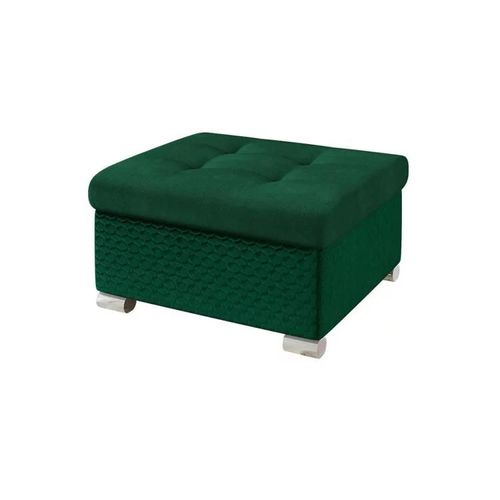 Pouf Comfivo 115, Vert, Tapisserie, 41x68x70cm