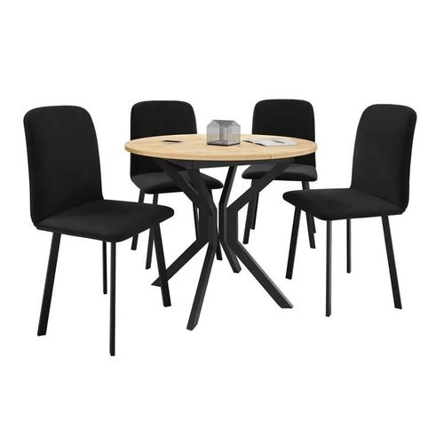 Salle À Manger Complète Edmond 118, Diamètre: 900, Nombre De Places: 4