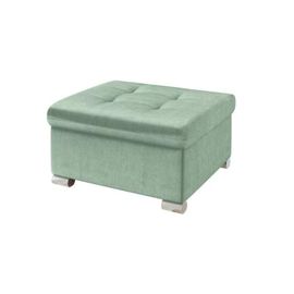 Pouf Comfivo 115, Turquoise, Tapisserie, 41x68x70cm