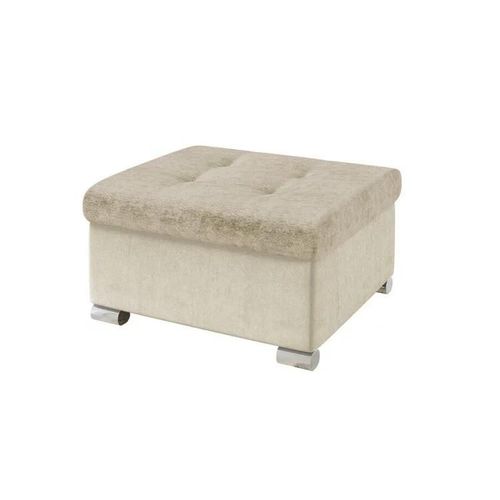 Pouf Comfivo 115, Brun Clair, Tapisserie, 41x68x70cm