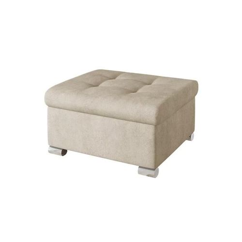 Pouf Comfivo 115, Brun Clair, Tapisserie, 41x68x70cm