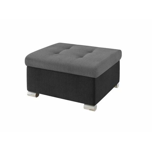 Pouf Comfivo 115, Gris, Tapisserie, 41x68x70cm