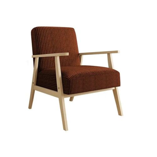 Fauteuil Clovis 100, Marron, Tapisserie, 76x59x67cm