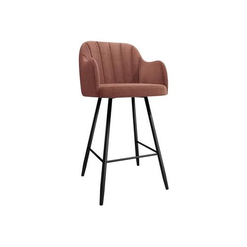 Chaise De Bar Comfivo 103, Tapisserie, Métallique, 105x42x56cm