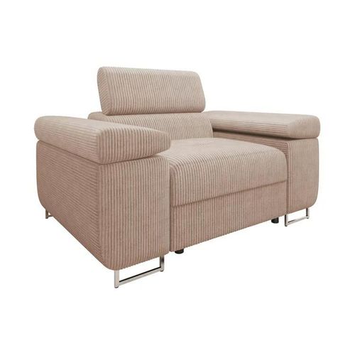 Fauteuil Comfivo Eliferu 106, Brun Clair, Tapisserie, 70x134x102cm
