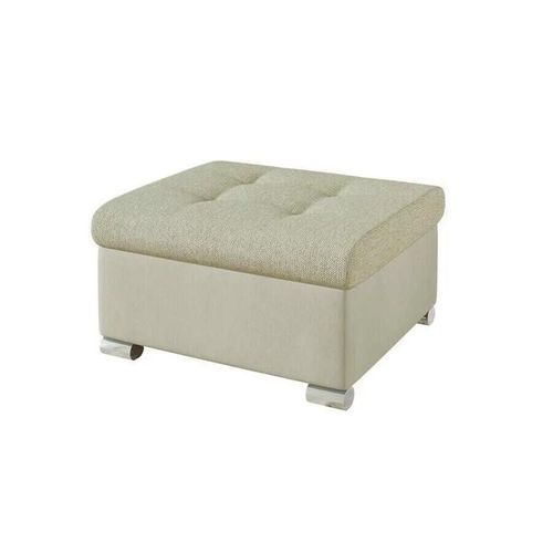 Pouf Comfivo 115, Brun Clair, Tapisserie, 41x68x70cm