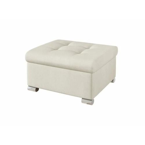 Pouf Comfivo 115, Brun Clair, Tapisserie, 41x68x70cm