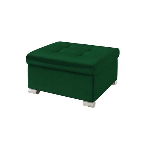 Pouf Comfivo 115, Vert, Tapisserie, 41x68x70cm