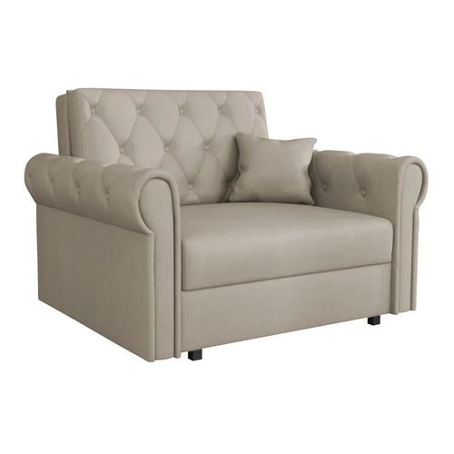 Fauteuil Columbus 200, Brun Clair, Tapisserie, 85x116x98cm