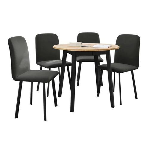 Salle À Manger Complète Edmond 119, Diamètre: 900, Nombre De Places: 4