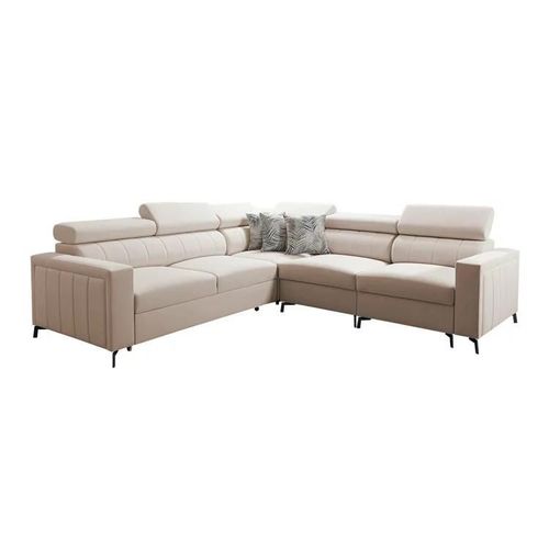 Canapé D'angle Sarasota 152, Brun Clair, Fonction De Couchage