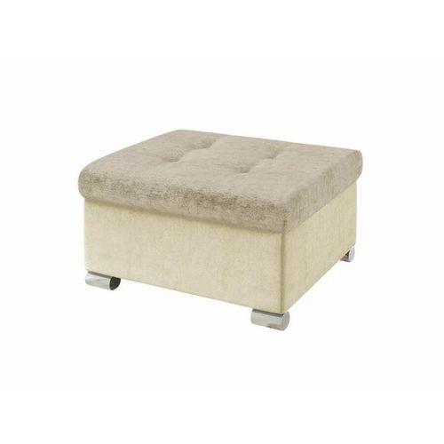 Pouf Comfivo 115, Brun Clair, Tapisserie, 41x68x70cm